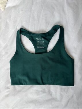 Deep Green Racerback Sports Bra